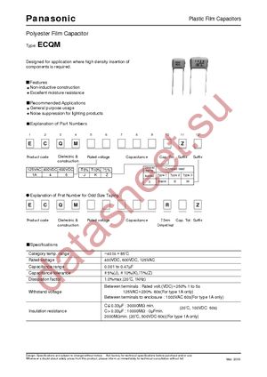 ECQ-M4122KZ datasheet  